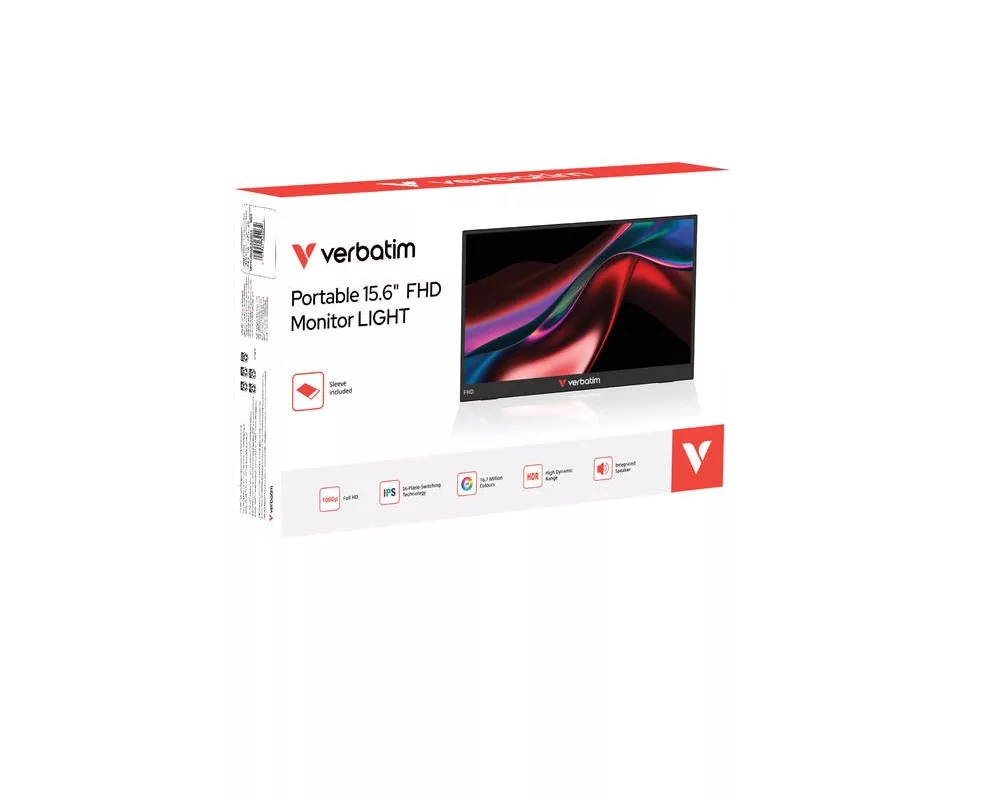 Монитор Verbatim 15.6" Portable FHD Monitor LIGHT 7