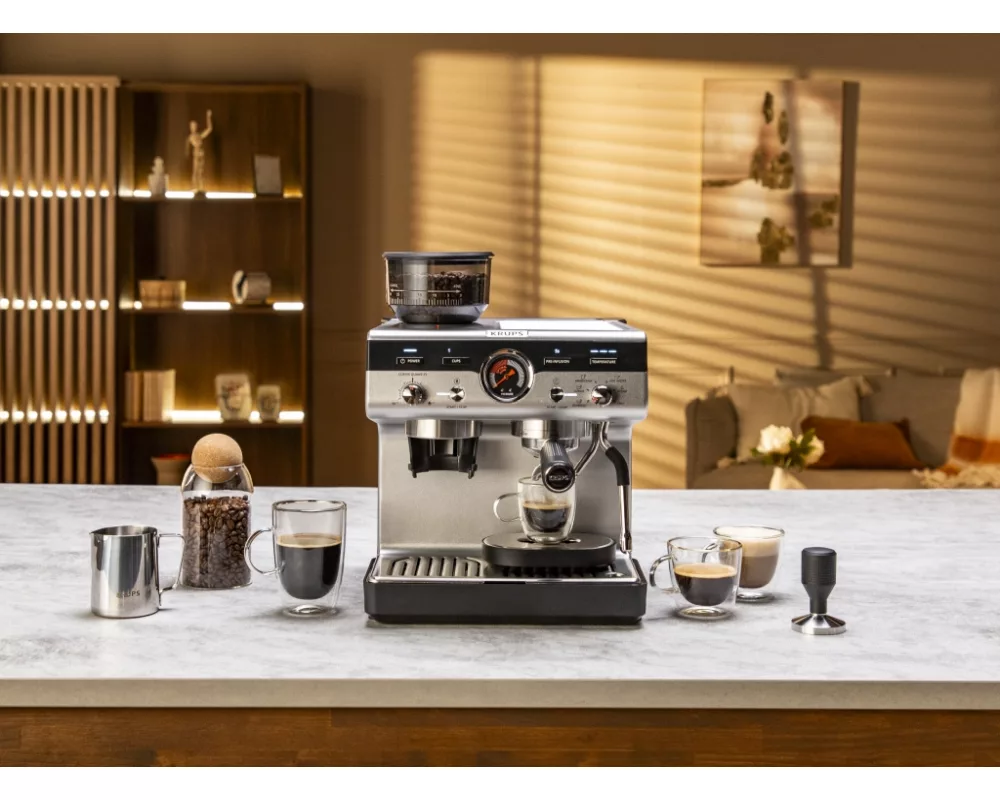 Кафемашина Krups XP804T10 Esp Pump+Grinder Precision Plus 7