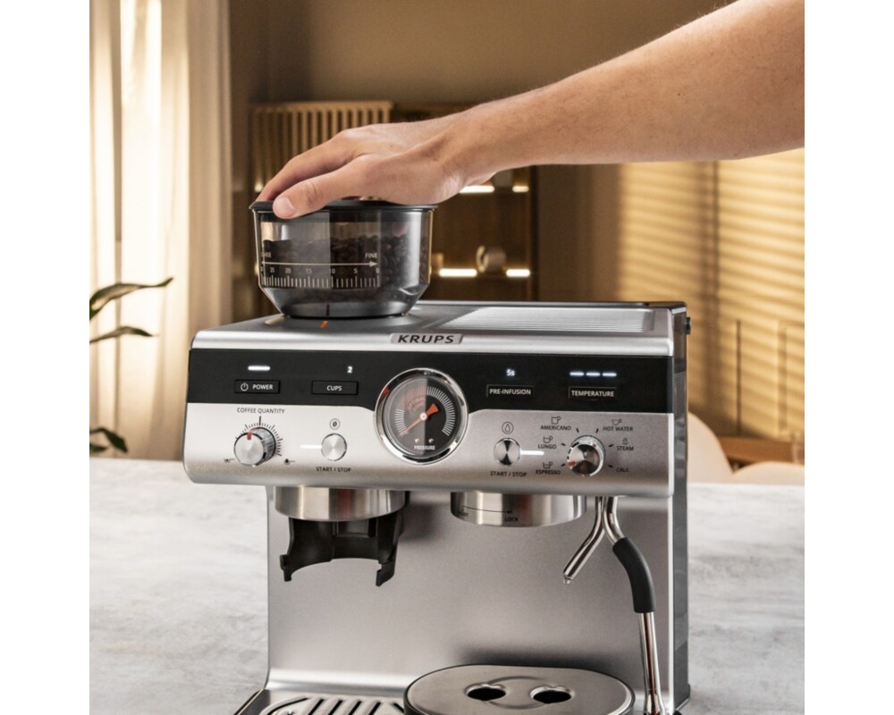 Кафемашина Krups XP801T10 Esp Pump+Grinder Precision 5