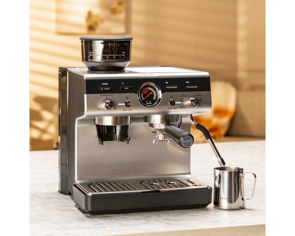 Кафемашина Krups XP801T10 Esp Pump+Grinder Precision 6