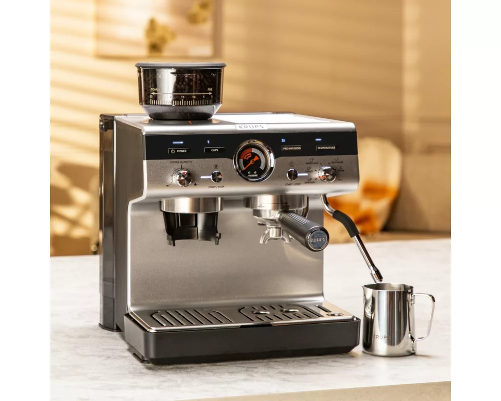 Кафемашина Krups XP801T10 Esp Pump+Grinder Precision 6