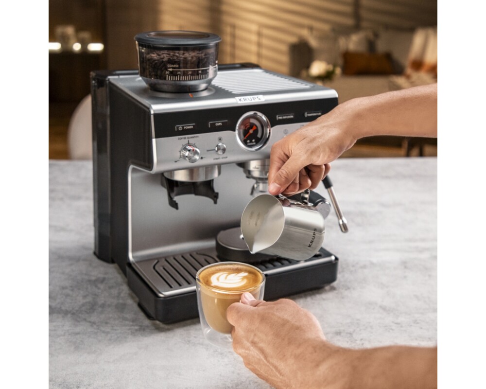 Кафемашина Krups XP801T10 Esp Pump+Grinder Precision 7