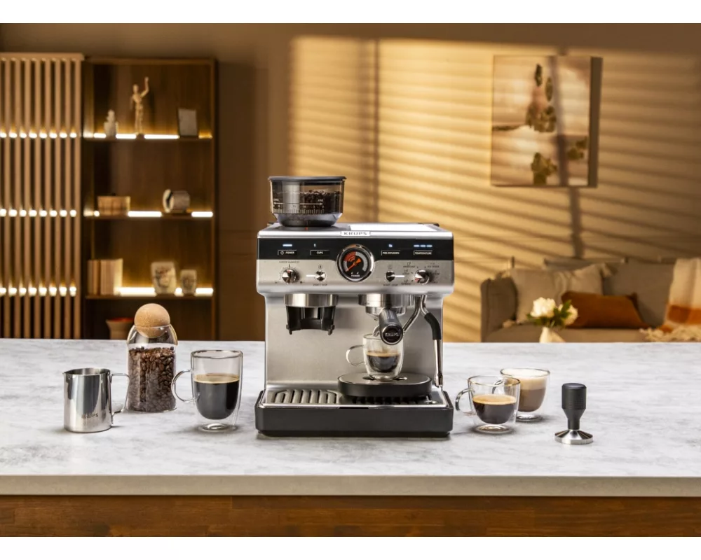 Кафемашина Krups XP801T10 Esp Pump+Grinder Precision 4