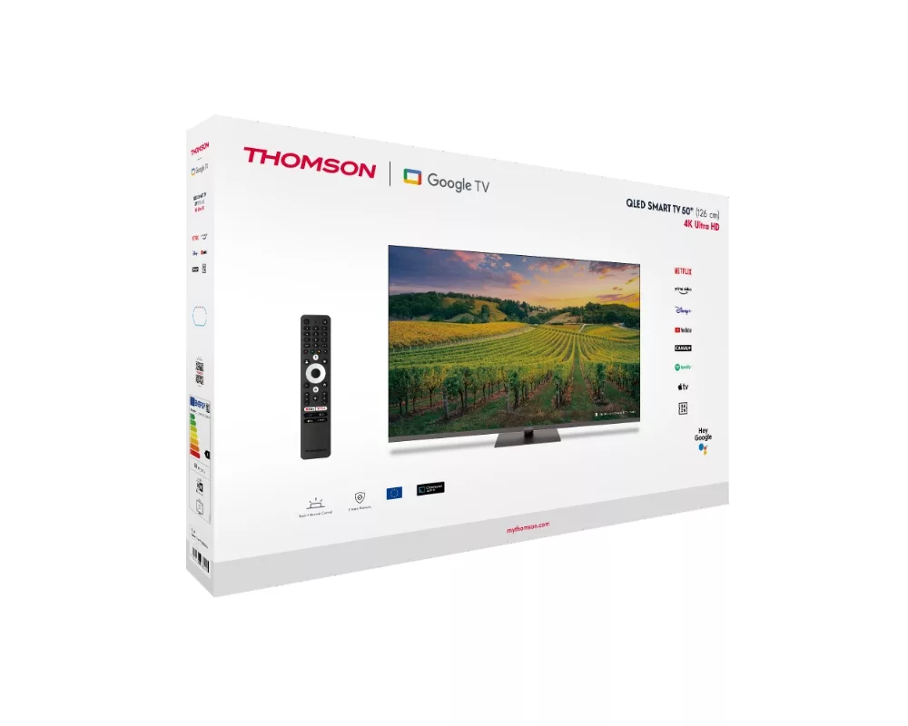 Телевизор Thomson 50" QLED Google TV; 3840 x 2160 (4K UHD) 7
