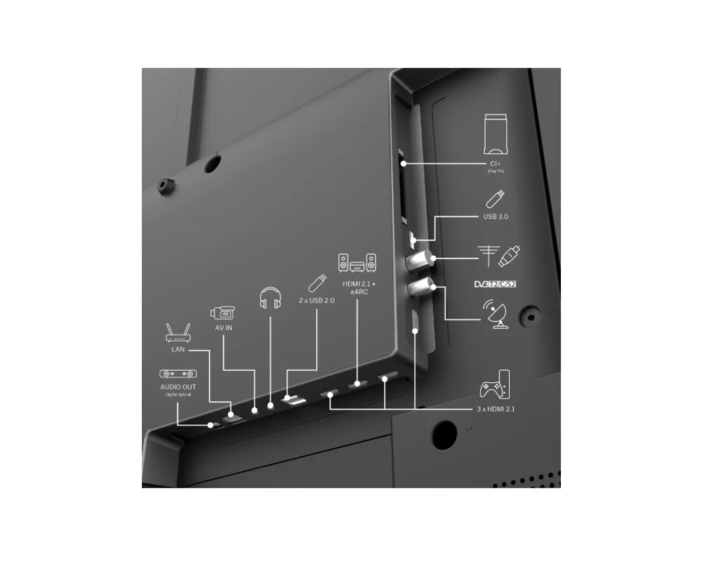 Телевизор Thomson 65" QLED Google TV; 3840 x 2160 (4K UHD) 3