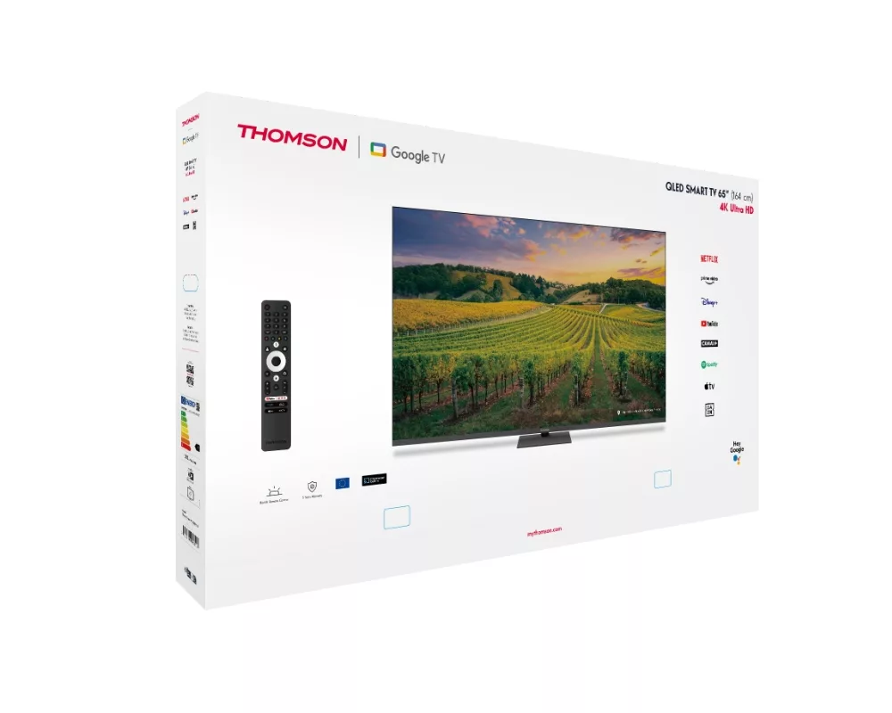 Телевизор Thomson 65" QLED Google TV; 3840 x 2160 (4K UHD) 7