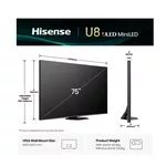 Телевизор Hisense 75" U8Q 3