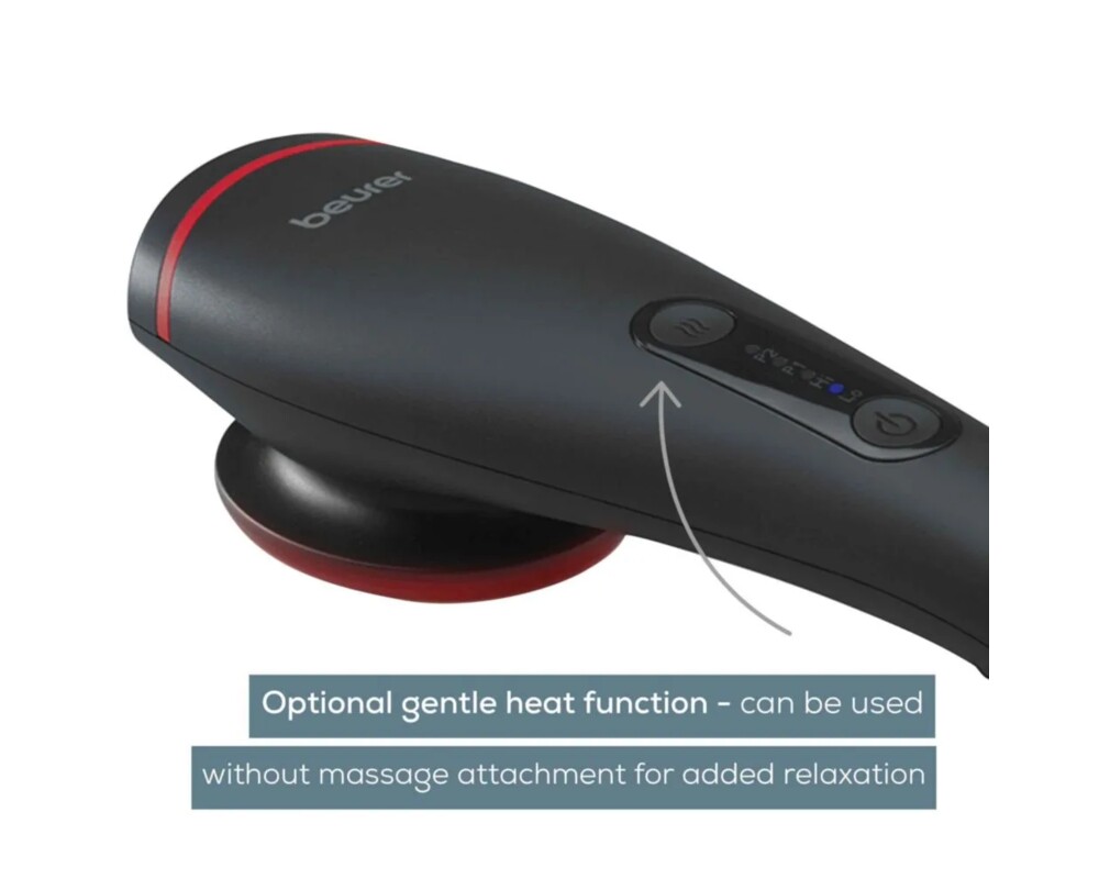 Масажор Beurer MG 24 Massager with heat function; Soothing and relaxing vibration massage;3 massage attachments;2 intensity levels;2 pre-set programs 5