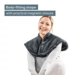 Термоподложка Beurer HK 66 Cosy Grey Shoulder & Neck Heat Pad; 3 temperature settings; auto switch-off after 90 min; washable on 30°; removable switch; fleece fibre;56(L)x52(W) cm 6