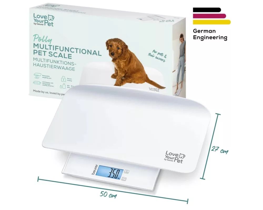 Смарт кантар Beurer PP 170 Polly Multifunctional pet scale;Detailed graduation (10 g to 5 kg 7