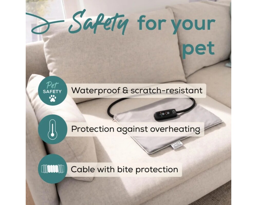 Термоподложка Beurer PP 210 Lilli Small heating mat for dogs and cats; Proven safety; Integrated bite protection on the power cable&protected heating element; Machine-washable cover and waterproof heating element 6