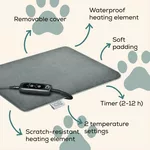 Термоподложка Beurer PP 210 Lilli Small heating mat for dogs and cats; Proven safety; Integrated bite protection on the power cable&protected heating element; Machine-washable cover and waterproof heating element 4