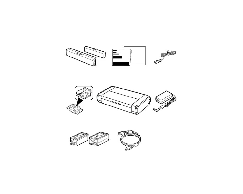 Мобилнен принтер Canon MAXIFY BX110 with battery 6