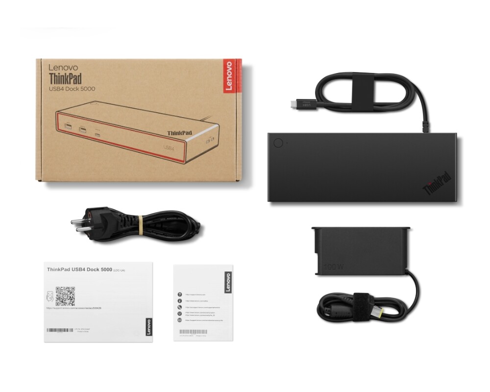 Докинг станция LENOVO ThinkPad USB4 Dock 5000 - 100W (EU) 3