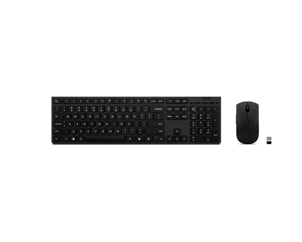 Клавиатура LENOVO Professional Wireless Rechargeable Keyboard and Mouse Combo AI - Bulgarian 4