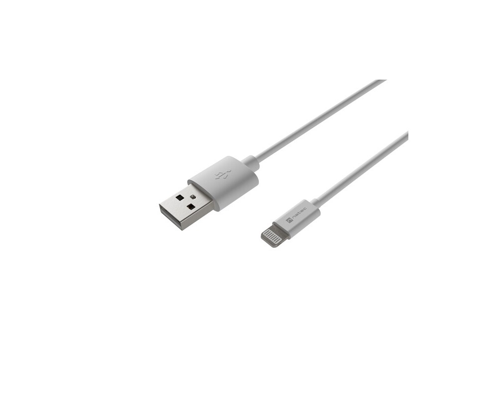 Кабел Natec Lightning(M) -> USB-A(M) cable 2m MFI Prati White 2