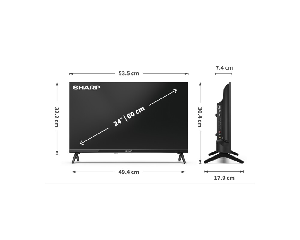Телевизор Sharp 24HA1205E 7