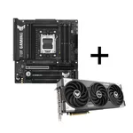<span>Дънна платка</span> Asus TUF Gaming B850M Plus Wi-Fi + Asus TUF Gaming GeForce RTX 5070 12GB GDDR7 OC <span class='catalog-num-in-name'>90MB1IY0-M0EAY0_90YV0LZ0-M0NA00</span> - 