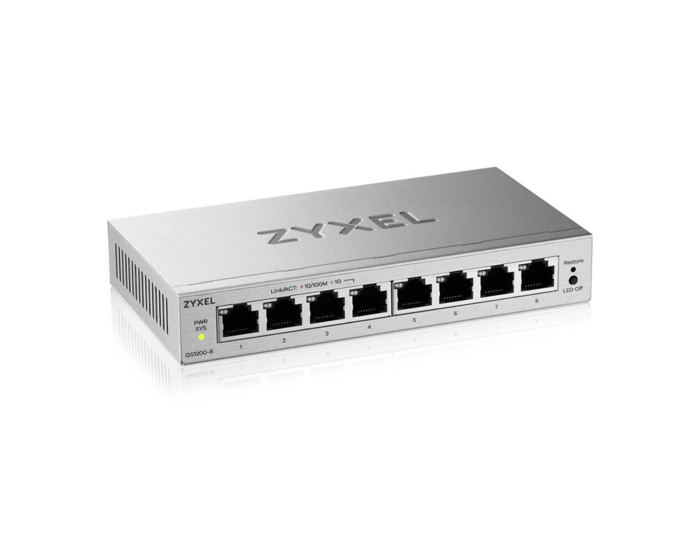 Switch (Комутатор) ZyXEL GS1200-8 v3 2