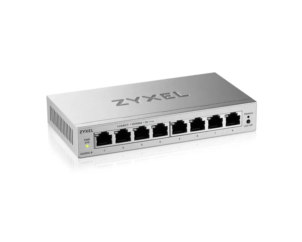 Switch (Комутатор) ZyXEL GS1200-8 v3 2