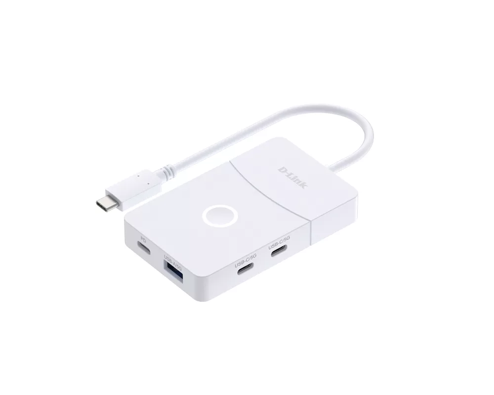 USB хъб D-Link 5-in-1 USB-C Hub with Wireless HDMI 2
