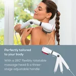 Масажор Beurer MG 44 infrared massager; Soothing vibration massage; Rotating massage head and 3-way adjustable handle; Infrared heat; 3 function levels; 4 interchangeable massage attachments 4