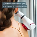 Масажор Beurer MG 44 infrared massager; Soothing vibration massage; Rotating massage head and 3-way adjustable handle; Infrared heat; 3 function levels; 4 interchangeable massage attachments 3
