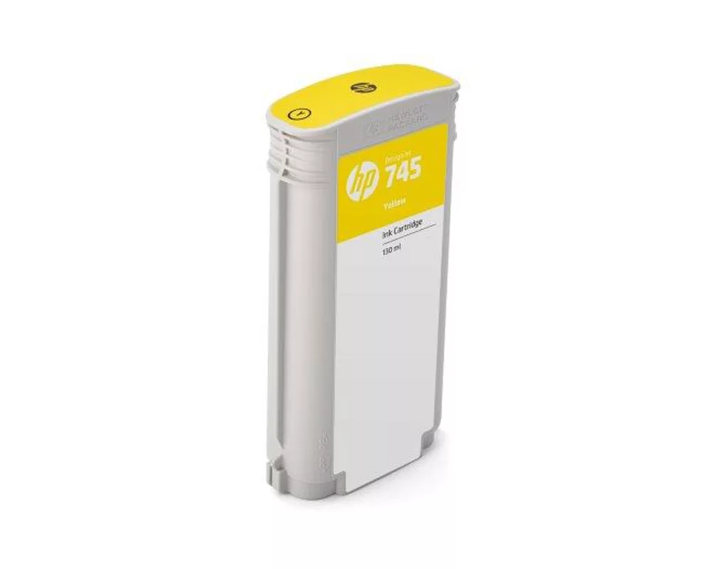 Мастило HP 745 130-ml Yellow Ink Cartridge 2