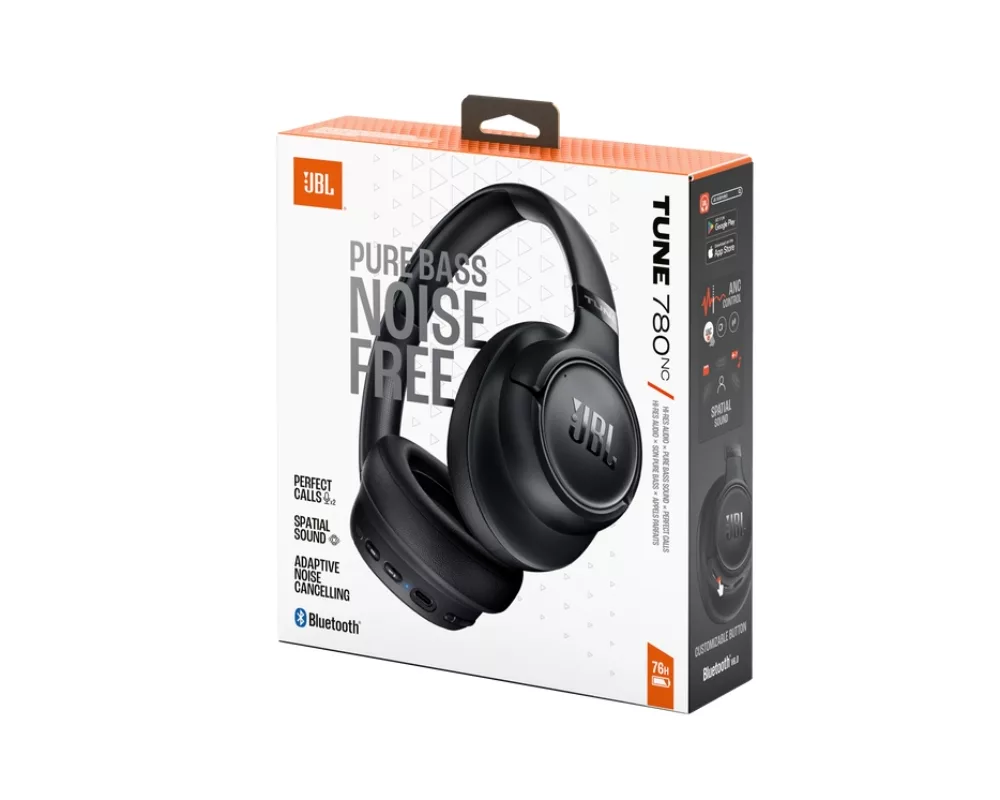 Слушалки JBL TUNE 780NC BLK Wireless over-ear Noise Cancelling headphones 10