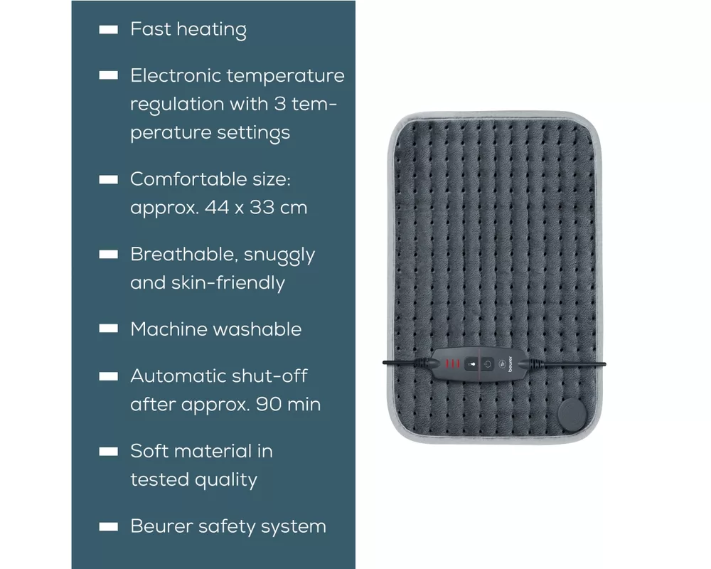 Термоподложка Beurer HK SE Cosy and soft heat pad;  3 temperature settings 2