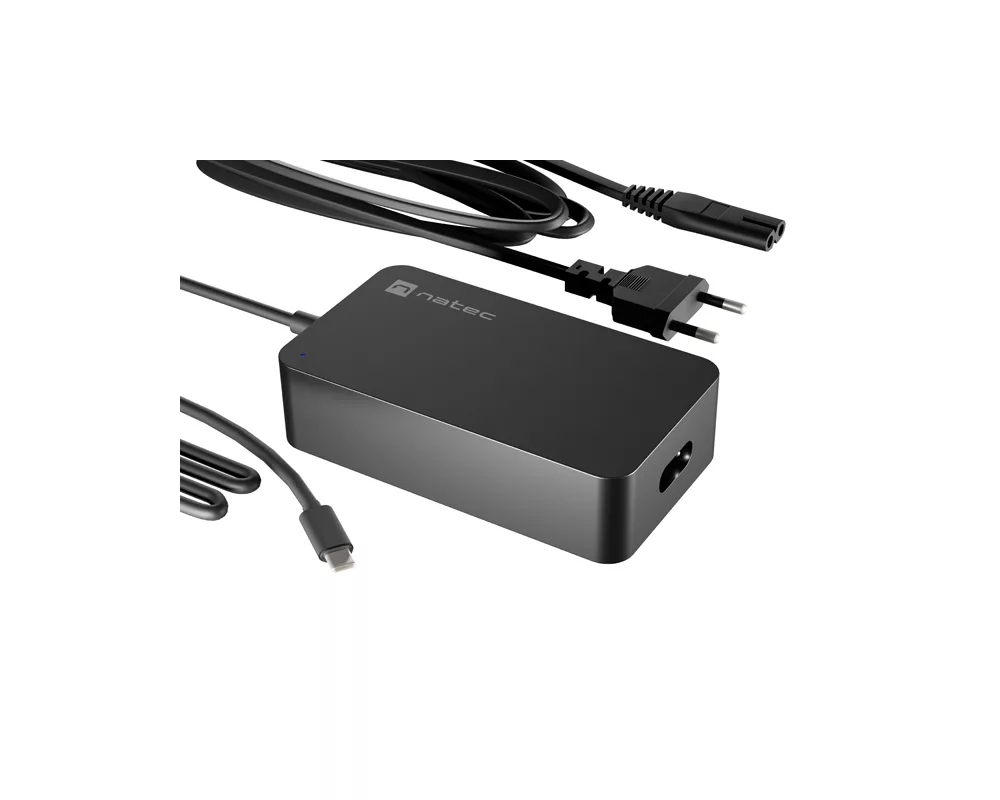 Зарядно Natec Natec Laptop Charger Grayling GAN USB-C 65W for laptops 2