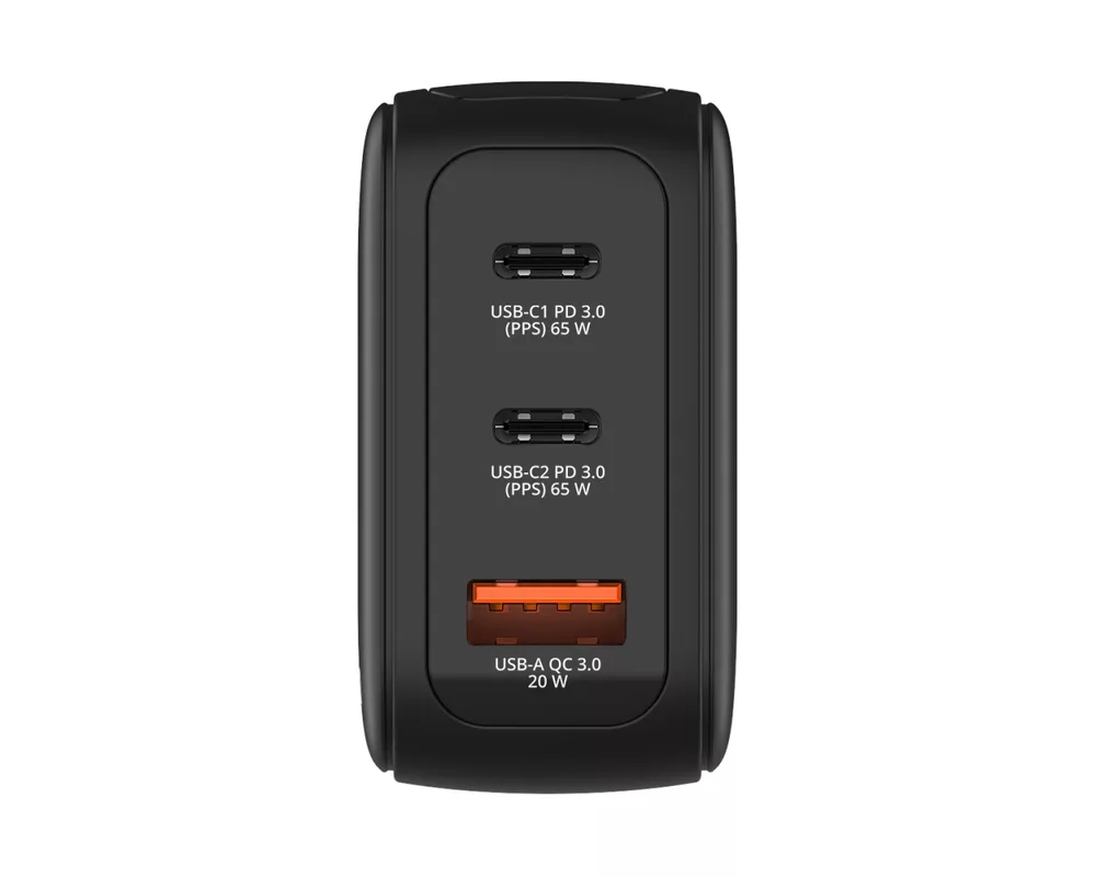 Зарядно Verbatim Mini GaN Charger 65W with Display 2