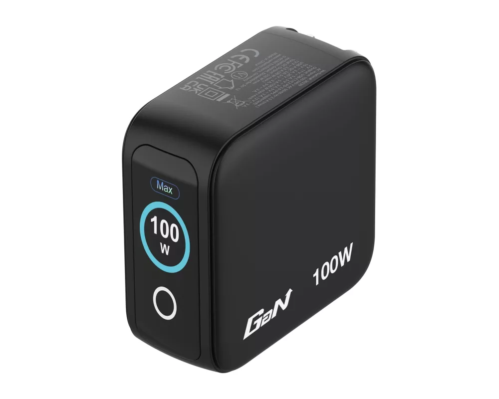 Зарядно Verbatim Mini GaN Charger 100W with Display 12