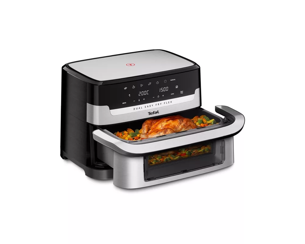 Уред за здравословно готвене Tefal EY922DE0 Easy Fry DUAL FLEX 2