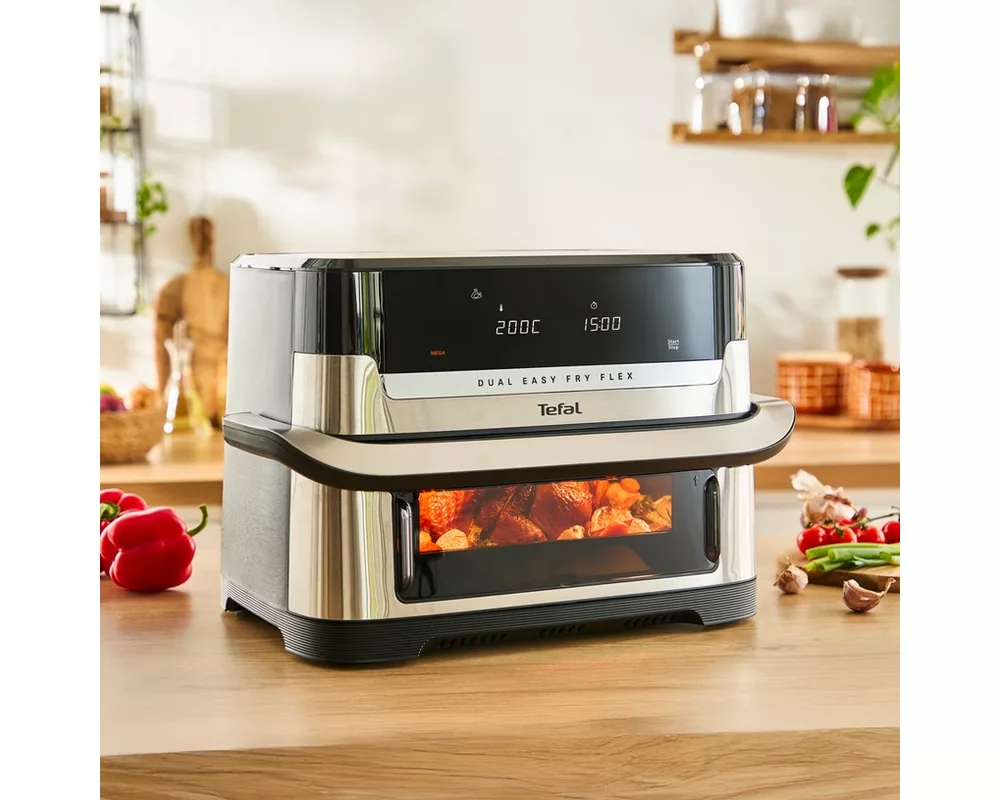 Уред за здравословно готвене Tefal EY922DE0 Easy Fry DUAL FLEX 4