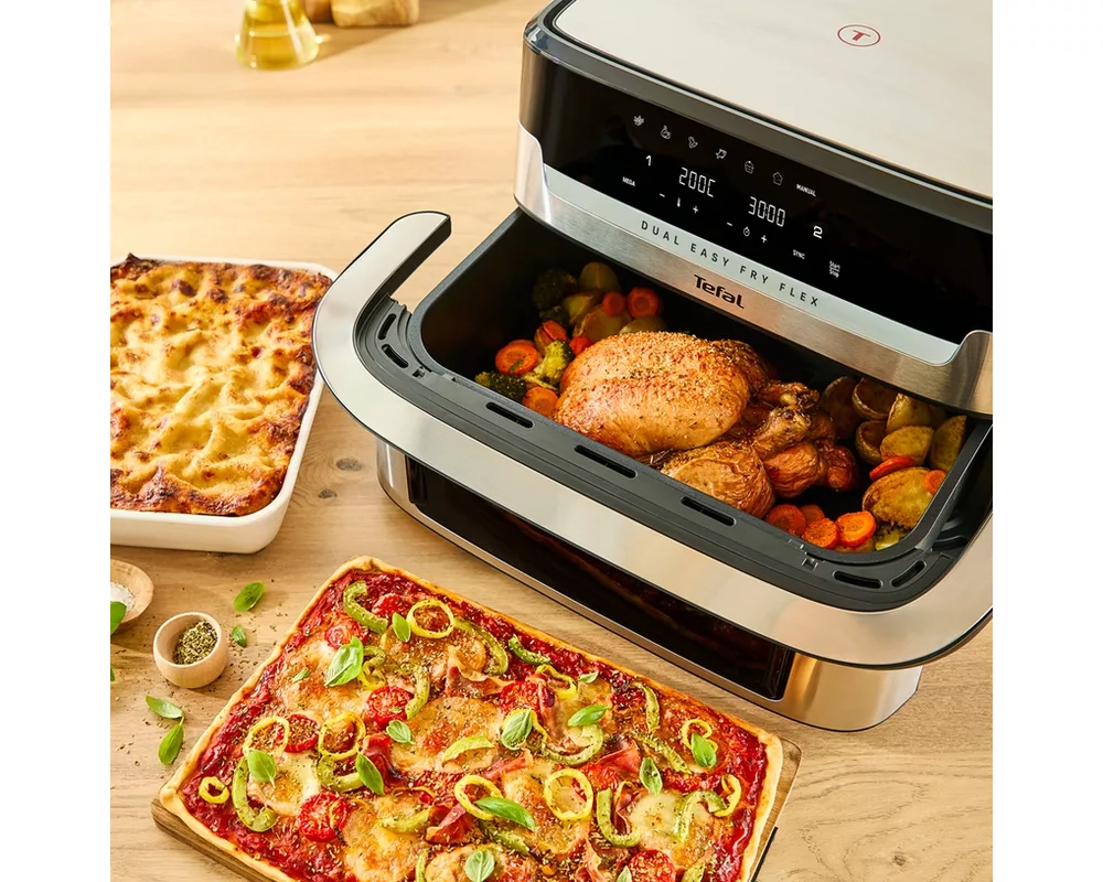 Уред за здравословно готвене Tefal EY922DE0 Easy Fry DUAL FLEX 5