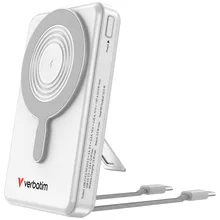  Verbatim Power Bank Magnetic Wireless 10.000 mAh C+C Display Silver 902079 32273 на топ цена - PIC.bg