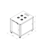 Сървърен шкаф Formrack 19" Free standing rack 42U 600/800mm 2