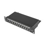 <span>Аксесоар за сървърни и комуникационни шкафове</span> Lanberg patch panel 12port 1U 10" CAT.6 shielded <span class='catalog-num-in-name'>PPF6-9012-B</span> - 