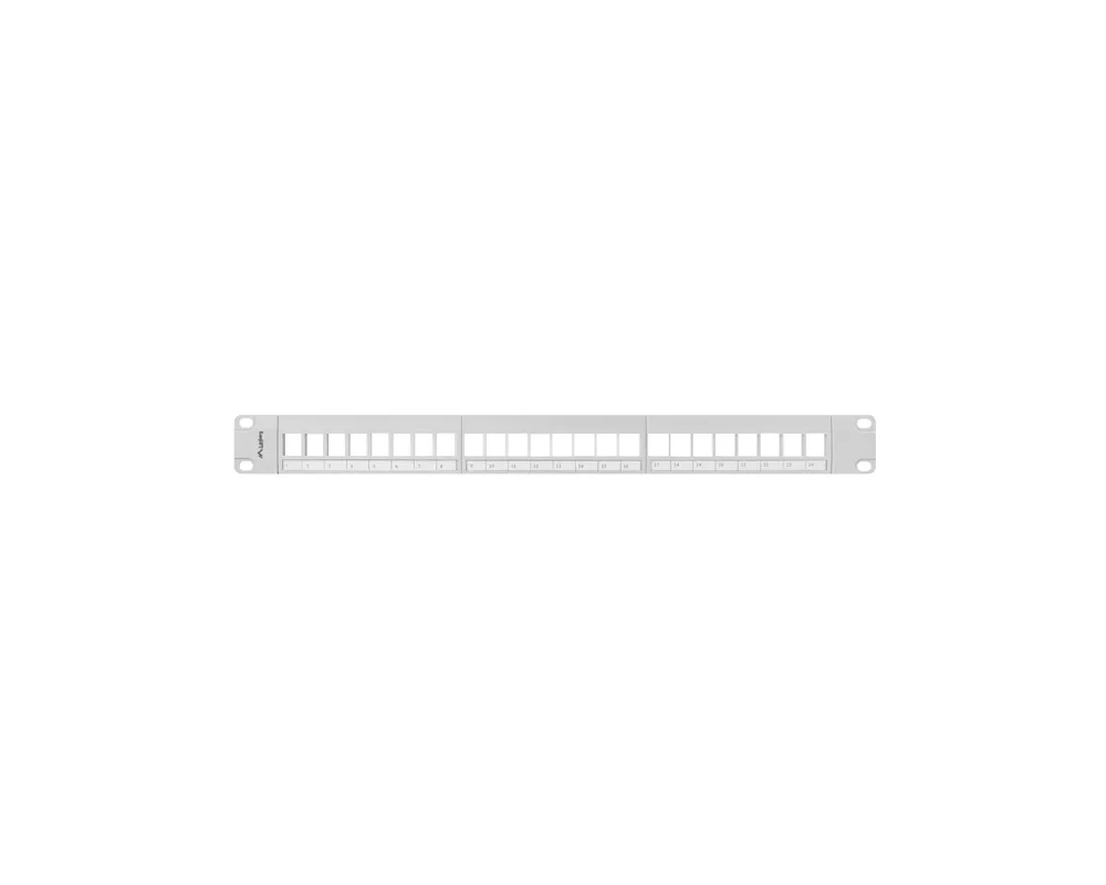 Аксесоар за сървърни и комуникационни шкафове Lanberg patch panel blank 24 port 1U for keystone modules gray 2