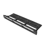 <span>Аксесоар за сървърни и комуникационни шкафове</span> Lanberg patch panel blank 24 port 1U with organizer for keystone modules <span class='catalog-num-in-name'>PPKS-1124-B</span> - 