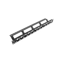  Lanberg patch panel blank 24 port 1U staggered with organizer for keystone modules 902558 PPKS-1224-B на топ цена - PIC.bg