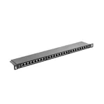 Аксесоар за сървърни и комуникационни шкафове Lanberg patch panel 24 port 0.5U CAT.5E shielded 5