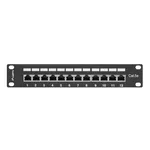 Аксесоар за сървърни и комуникационни шкафове Lanberg patch panel 12port 1U 10" CAT.5E shielded 2