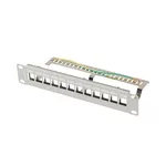 <span>Аксесоар за сървърни и комуникационни шкафове</span> Lanberg patch panel blank 12 port 1U 10" ftp for keystone modules grey v2 <span class='catalog-num-in-name'>PPKS-9212-S</span> - 