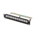 <span>Аксесоар за сървърни и комуникационни шкафове</span> Lanberg patch panel blank 12 port 1U 10" ftp for keystone modules black v2 <span class='catalog-num-in-name'>PPKS-9212-B</span> - 