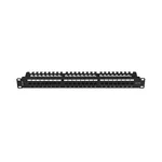 Аксесоар за сървърни и комуникационни шкафове Lanberg patch panel 24 port 1U 19" CAT.6a utp with cable organizer black 2