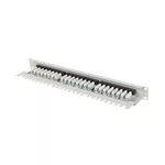 Аксесоар за сървърни и комуникационни шкафове Lanberg patch panel 24 port 1U 19" CAT.5e utp with cable organizer grey 5