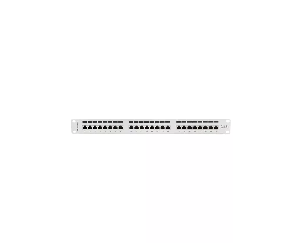 Аксесоар за сървърни и комуникационни шкафове Lanberg patch panel 24 port 1U CAT.5E shielded 4