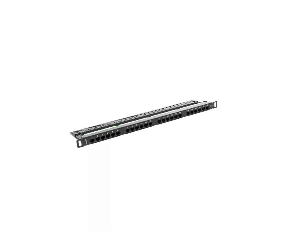 Аксесоар за сървърни и комуникационни шкафове Lanberg patch panel 24 port 0.5U CAT.5E 2